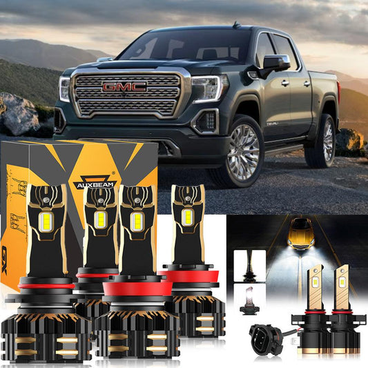For 2008-2013 GMC Sierra 1500 9005 H11 LED Headlight Bulbs Bundle