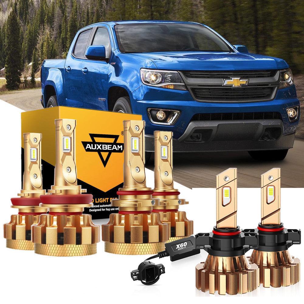 Para 2015-2019 Chevrolet Colorado F-16 Plus Series Canbus incorporado grado automotriz 14000LM bombillas LED paquete de haz alto y bajo