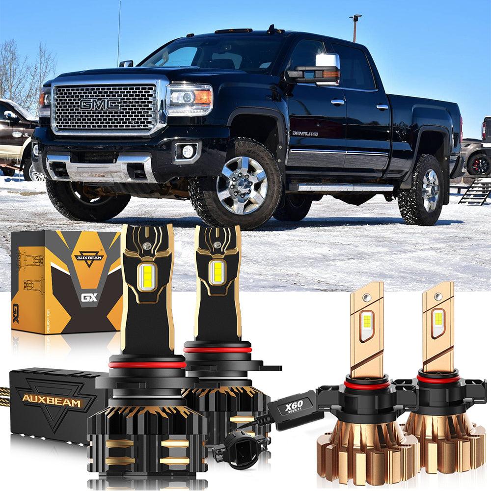 For 2015 GMC Sierra 3500 HD 9012 LED Headlight Bulbs