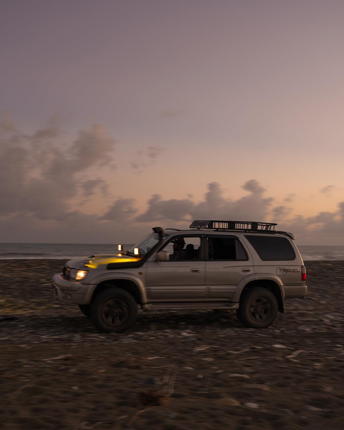 CUBE-Z Series 4 Inch LED Pod Lights Off Road Lights with White DRL &amp; Amber Turn Signal Lights