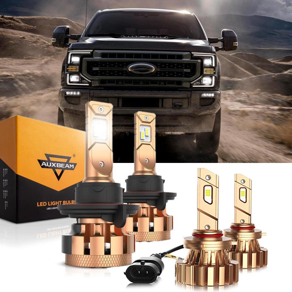 Para 2011-2015 Ford F350 F-16 Plus Series H13 Canbus incorporado grado automotriz 14000LM bombillas LED paquete de haz alto y bajo