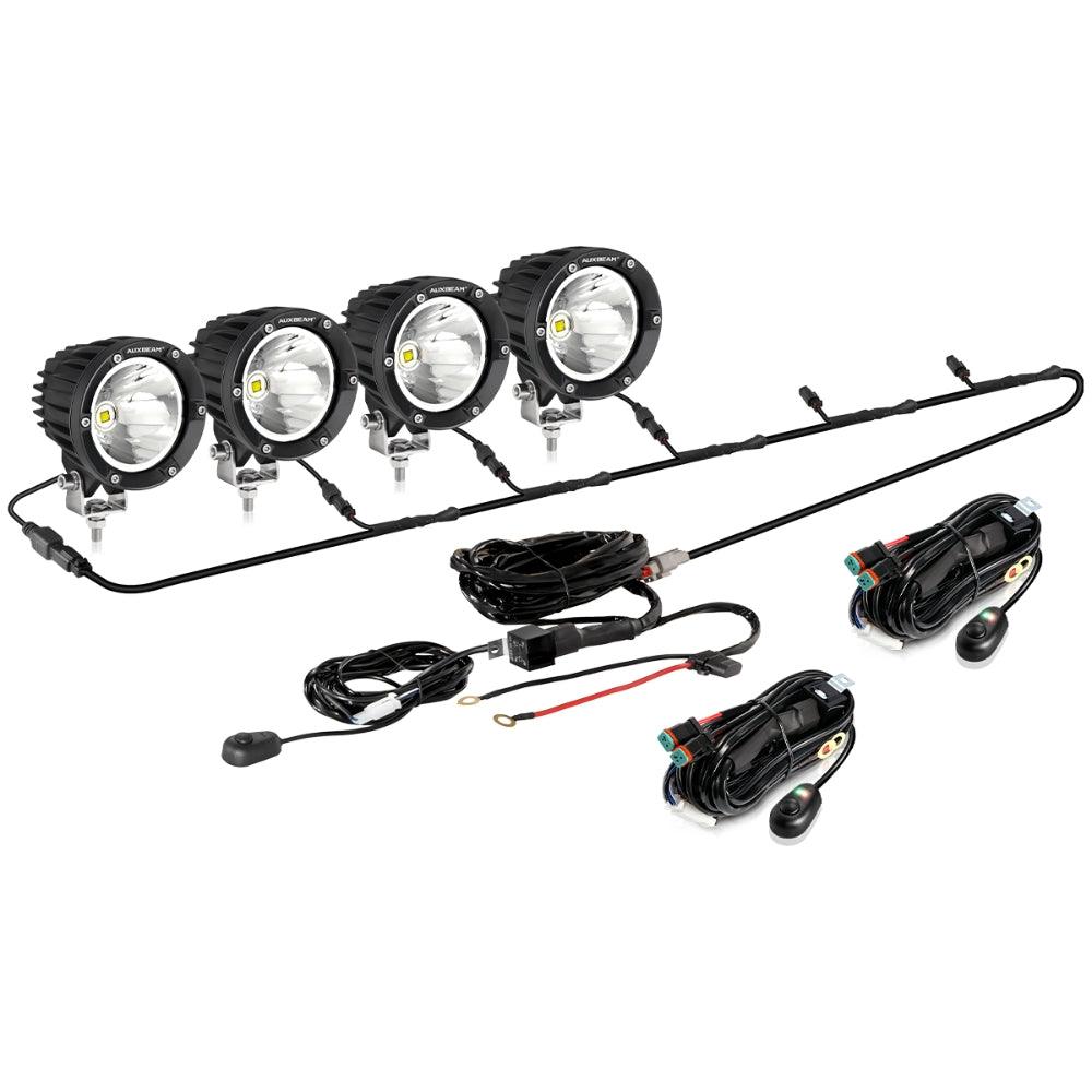 C4 Series | 4 Inch 100W Spot Round LED Pods White LED Driving Lights 