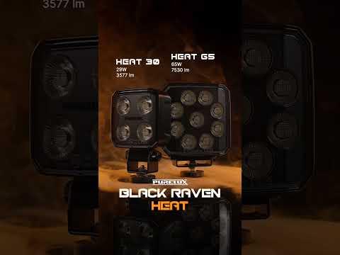 Work light Purelux Black Raven Heat 30, 29W, Wide - SPEED LIGHT