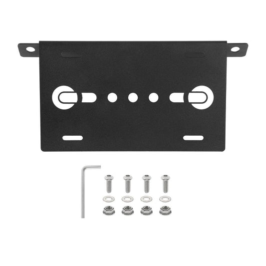 Front Bumper License Plate Mount Holder Compatible with 2021-later Ford Bronco Accessories 2021 2022 2023 4/2 Door