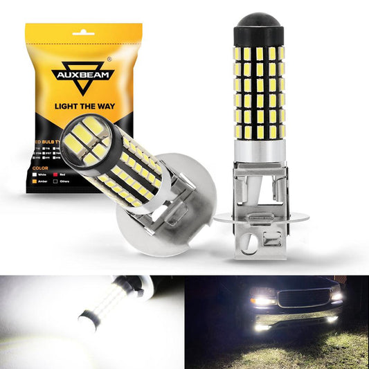 H3 LED Fog Light/DRL Bulbs 6W 2000ML 6500K White | 2 Bulbs
