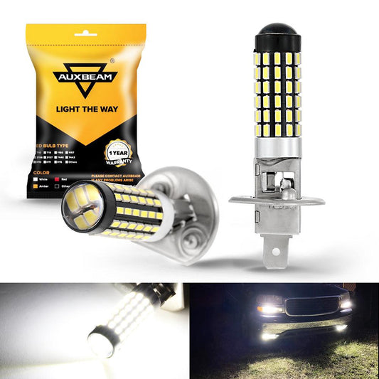 H1 LED Fog Light/DRL Bulbs 6W 2000ML 6500K White | 2 Bulbs