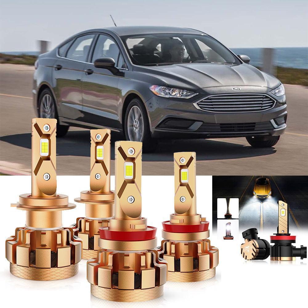 Para Ford Fusion F-16 Plus Series 2006-2017 Canbus incorporado grado automotriz 14000LM bombillas LED paquete de haz alto y bajo