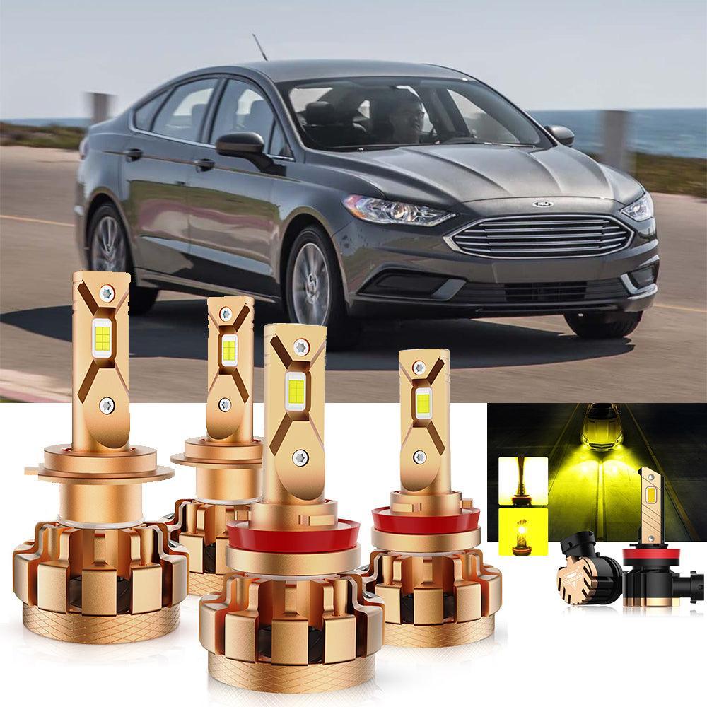 Para Ford Fusion F-16 Plus Series 2006-2017 Canbus incorporado grado automotriz 14000LM bombillas LED paquete de haz alto y bajo
