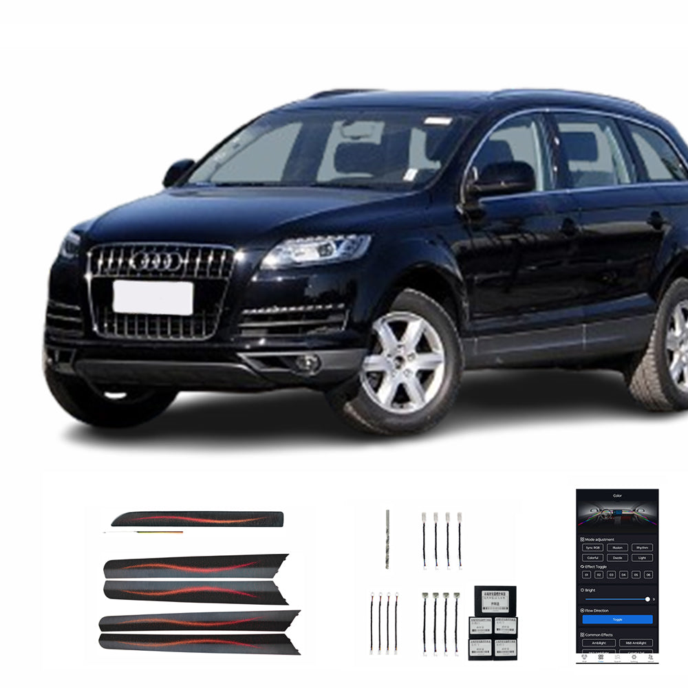 10 15 Q7 Haute Qualité Édition Galaxy 18 Lumières LED Lumière Ambiante Intérieure Voiture Modifications Style Design Luxe Pour Audi Q7