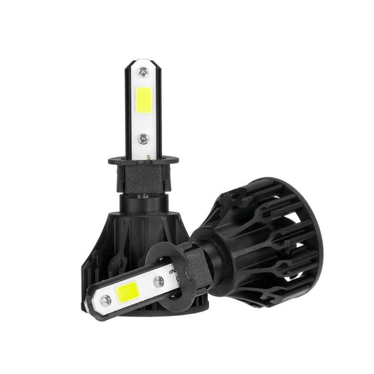 T5 Series Fan Cooling 50W 5000LM LED Light Bulbs High Low Beam Conversion Kit