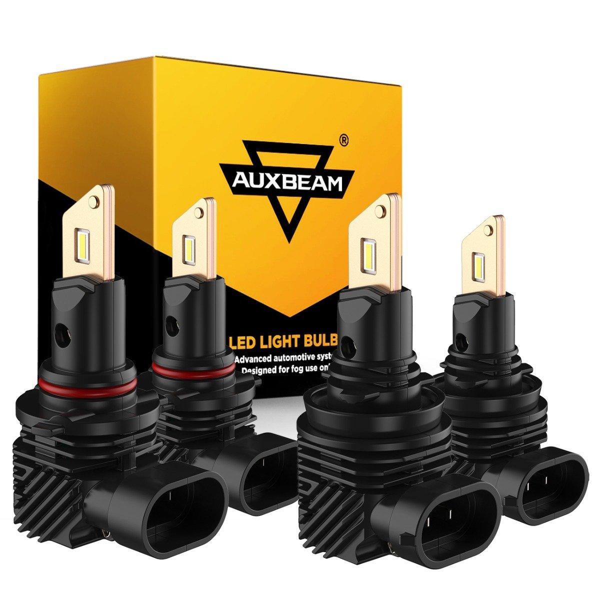 Sin ventilador e inalámbrico 1:1 Tamaño halógeno Serie Q10 8000ML 44W Bombillas de faros LED 6500K Blanco frío 