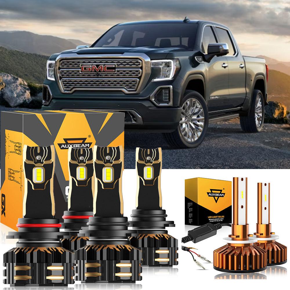 For 2000-2002 GMC Sierra 1500 9005 9006 LED Headlight Bulbs Bundle