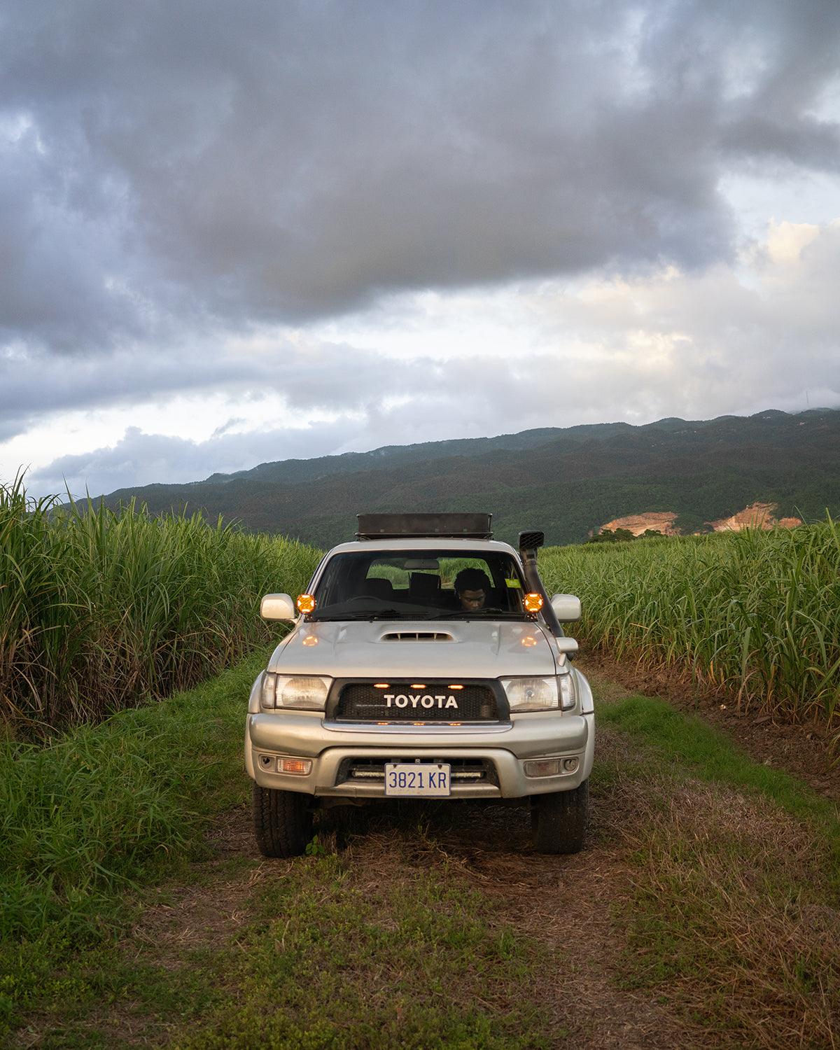 CUBE-Z Series 4 Inch Flood LED Pod Lights Off Road Lights with White DRL &amp; Amber Turn Signal Lights