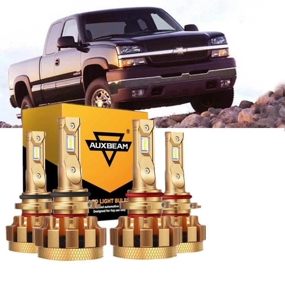 Para 2007 Chevrolet Silverado 1500 HD Classic F-16 Plus Series Canbus incorporado Grado automotriz 14000LM Bombillas LED Paquete de haz alto y bajo