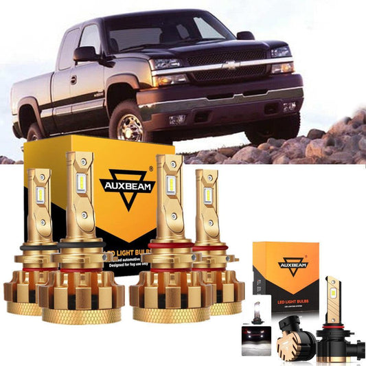 Para 2007 Chevrolet Silverado 1500 HD Classic F-16 Plus Series Canbus incorporado Grado automotriz 14000LM Bombillas LED Paquete de haz alto y bajo