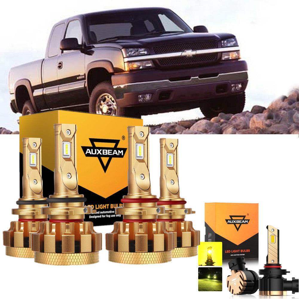 Para 2007 Chevrolet Silverado 1500 HD Classic F-16 Plus Series Canbus incorporado Grado automotriz 14000LM Bombillas LED Paquete de haz alto y bajo