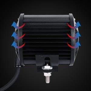4 inch LED Pod Lights&Double-layer Pillar Mounting Bracket for 14-21 Polaris RZR XP 1000, 15-19 Polaris RZR 900