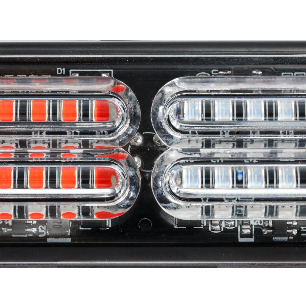 (4PSC/SET) 24LED Emergency Surface Mount Grill Strobe Light for Trucks Vehicles ATV RV Cars Van