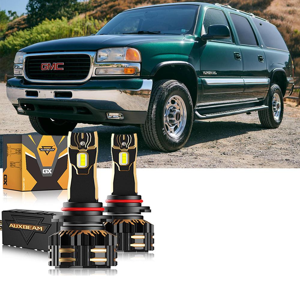 For 2000-2006 GMC Yukon XL 2500 9005 9006 LED Headlight Bulbs Bundle