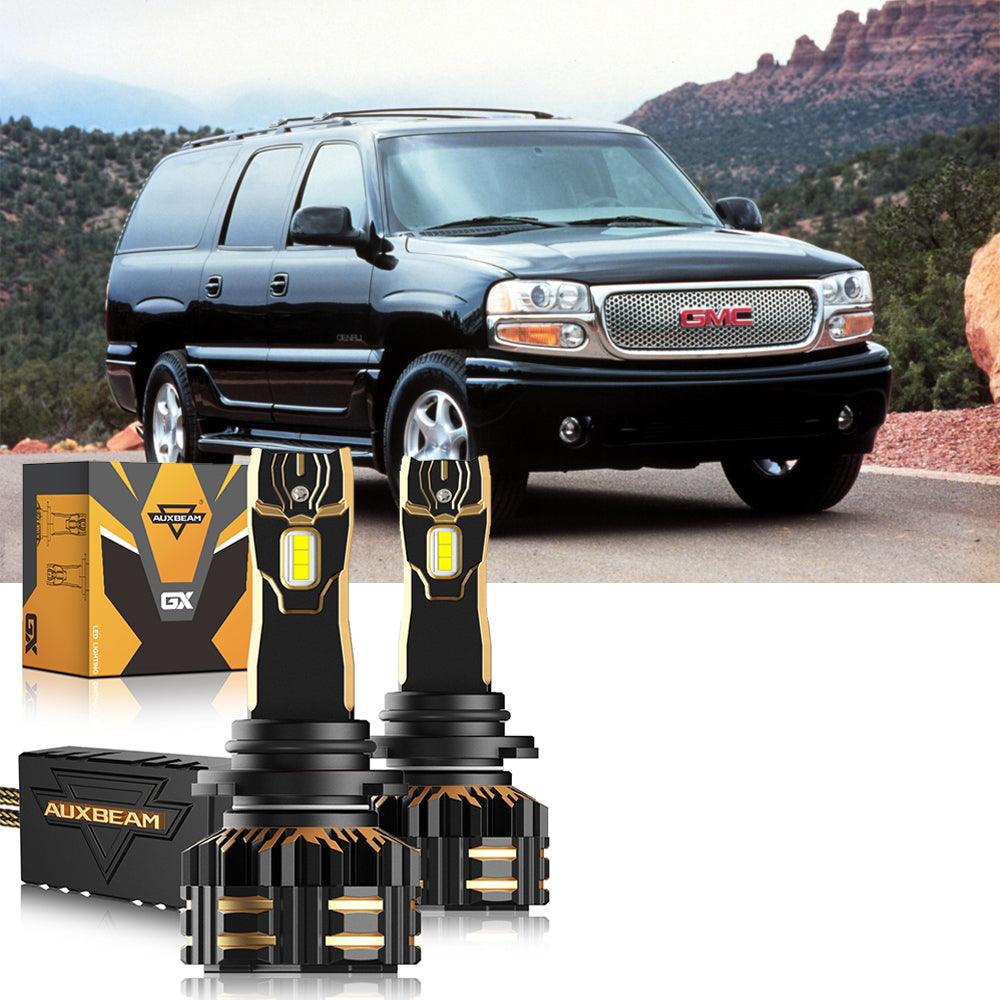 For 2000-2001 GMC Yukon 9005 9006 LED Headlight Bulbs Bundle