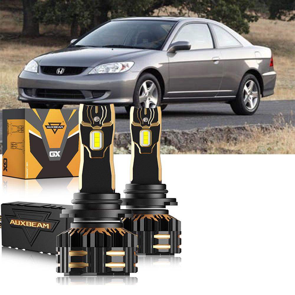 For 2004-2005 Honda Civic 9005 9006 LED Headlight Bulbs Bundle