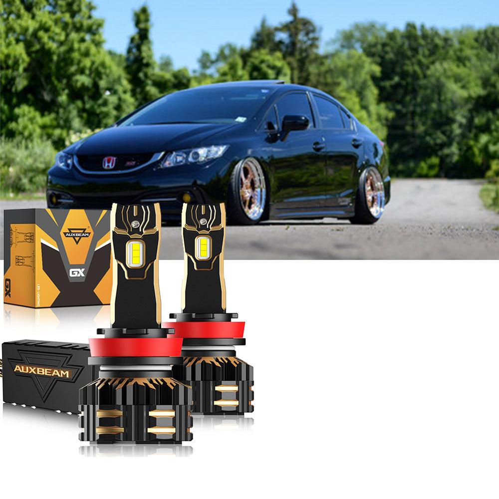 For 2014-2015 Honda Civic 9005 H11 9006 LED Headlight Bulbs Bundle