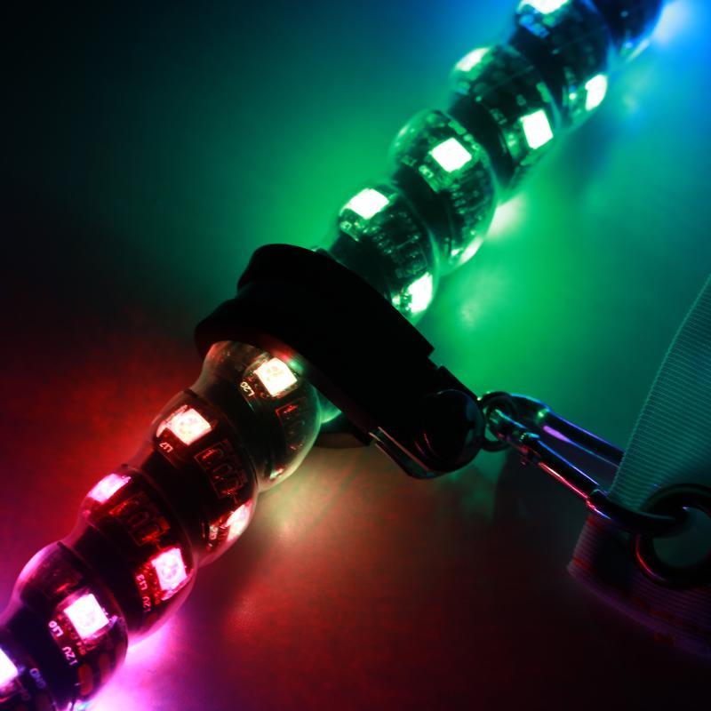 3FT/4FT LED RGB Whip Lights with Bluetooth/ Remote Controlled + Whip Light Mounting Brackets for UTV, ATV, Off-road Vehicle