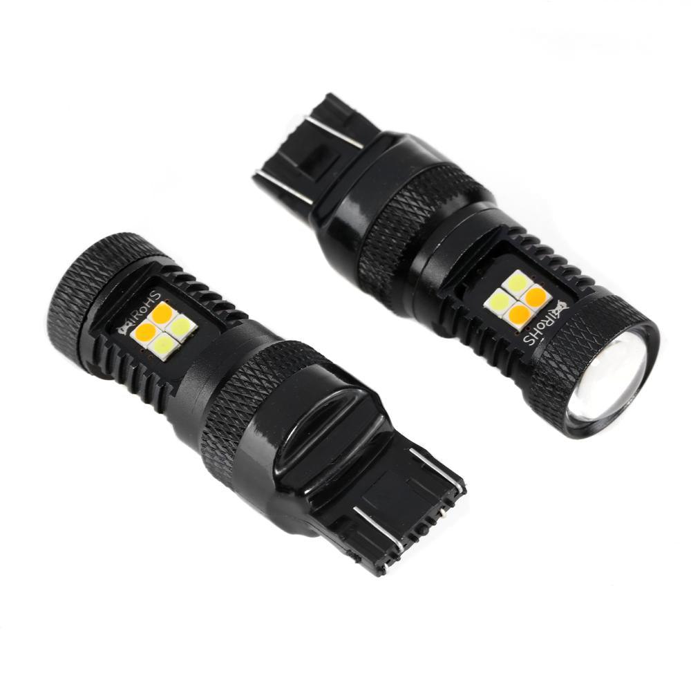 For 2016-2020 Toyoto Tacoma 7443/T20 DRL&Turn Signal Light Dual Color Lighting Switchback White&Amber