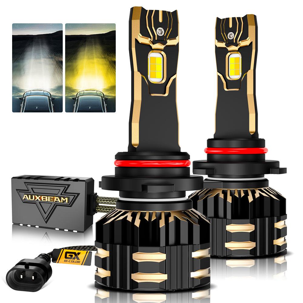 9012/HIR2 LED Headlight Bulbs 110W 25000LM GX Bi-Color Series High Power &amp; Brightness Dual Color Switchback | 2 bulbs 