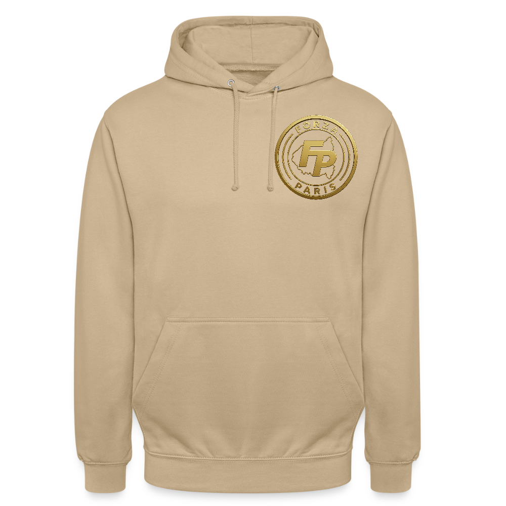 Sweat-shirt à capuche unisexe - beige