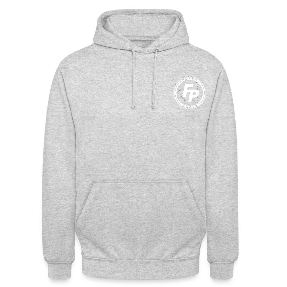 Sweat-shirt à capuche unisexe - gris clair chiné