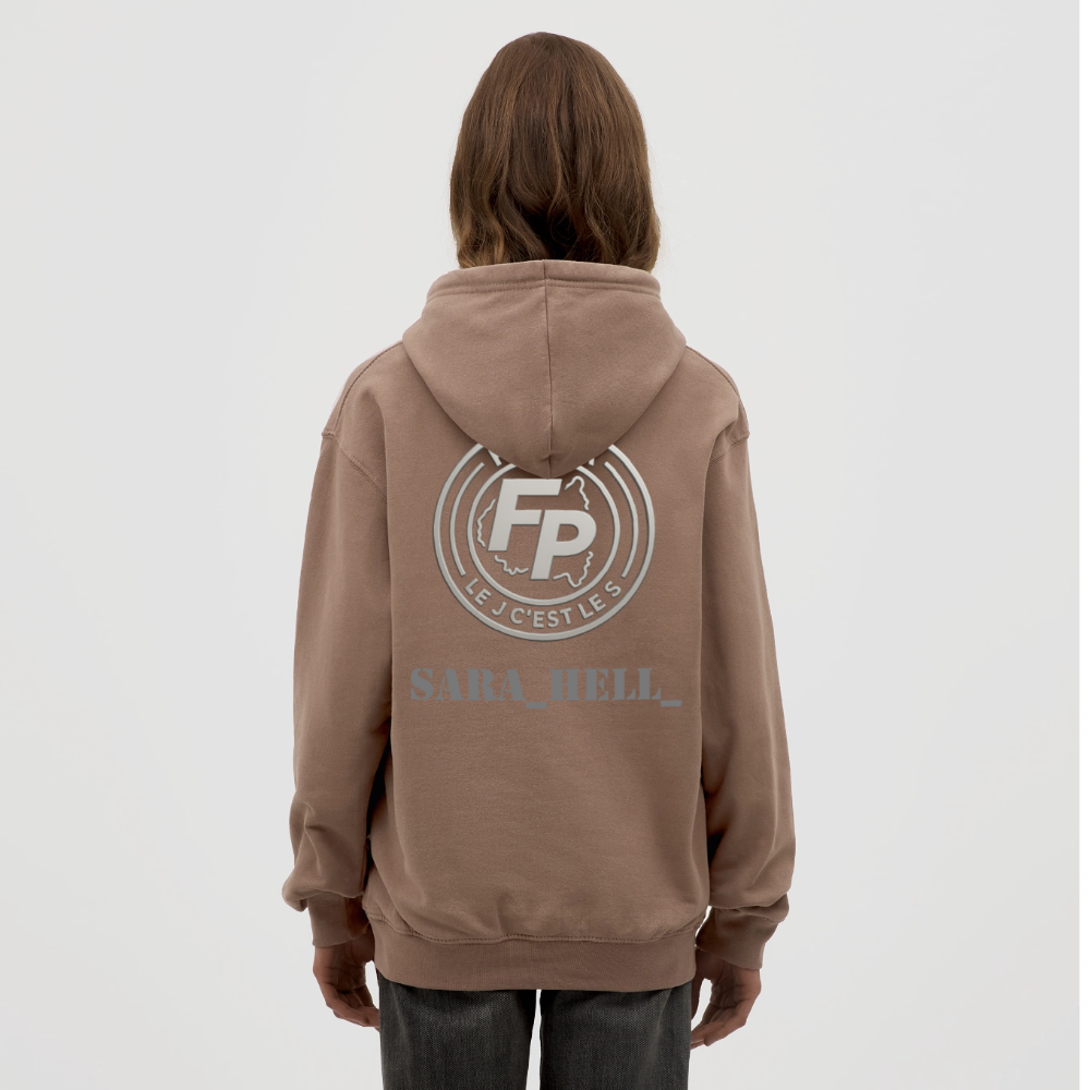 Sweat-shirt à capuche unisexe - moka