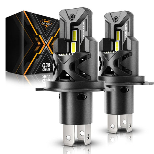 H4/9003 LED Headlight Bulbs Q30 Series Brightest Wireless 110W 24000LM 6500K Cool White | 2 bulbs