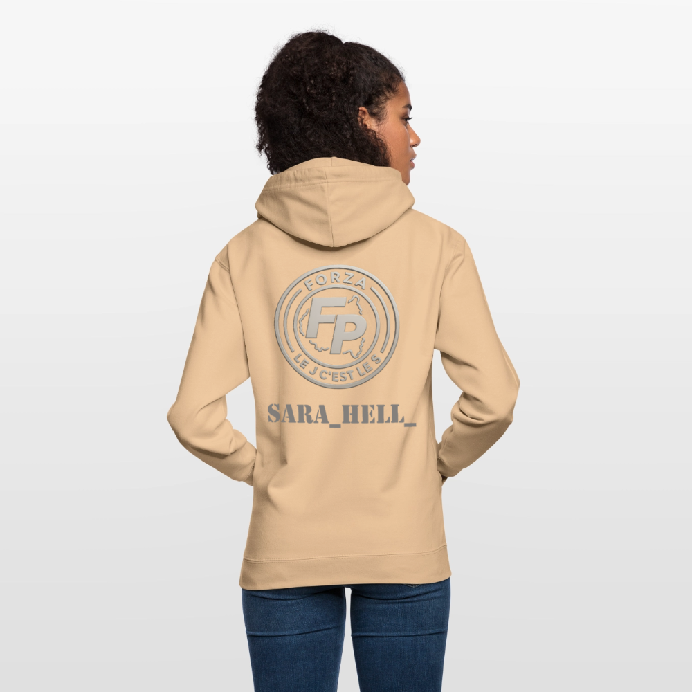 Sweat-shirt à capuche unisexe - pêche