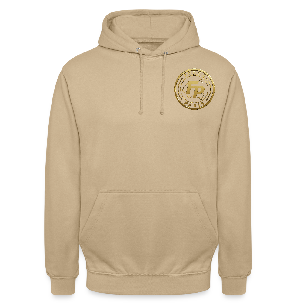 Sweat-shirt à capuche unisexe - beige