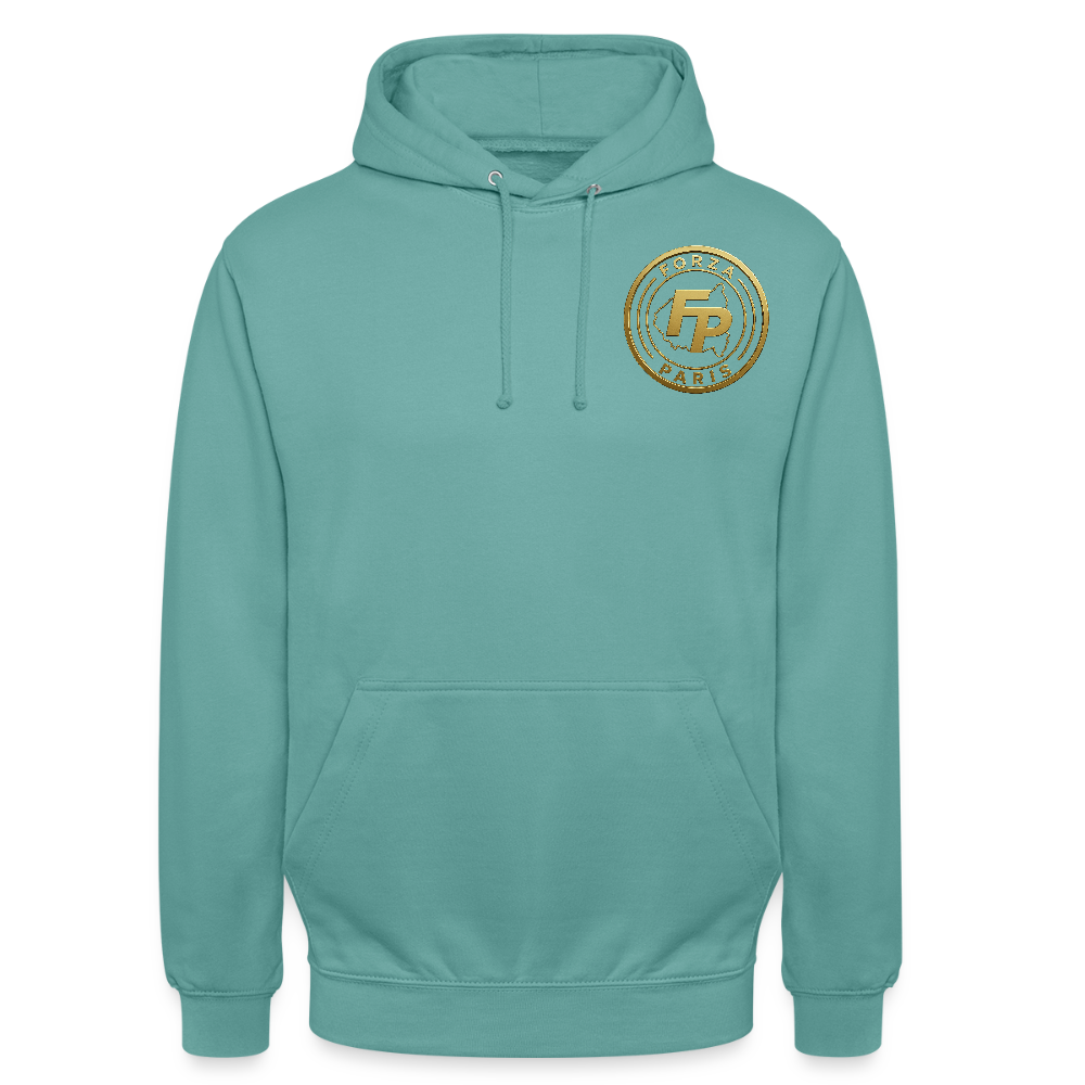 Sweat-shirt à capuche unisexe - turquoise pastel