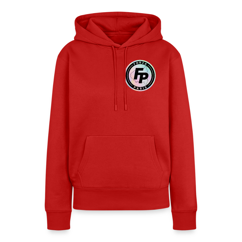 Sweat-shirt à capuche Premium pour femmes - rouge