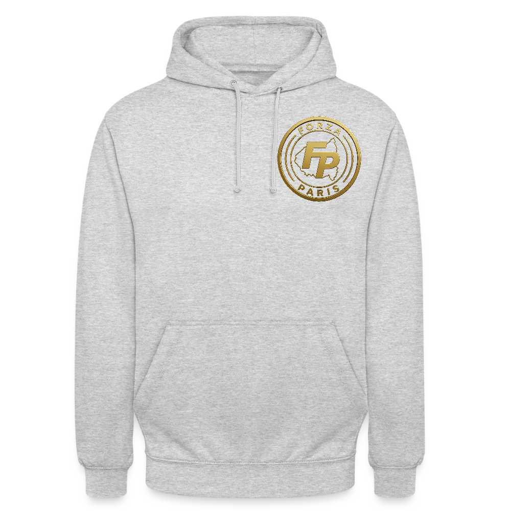 Sweat-shirt à capuche unisexe - gris clair chiné