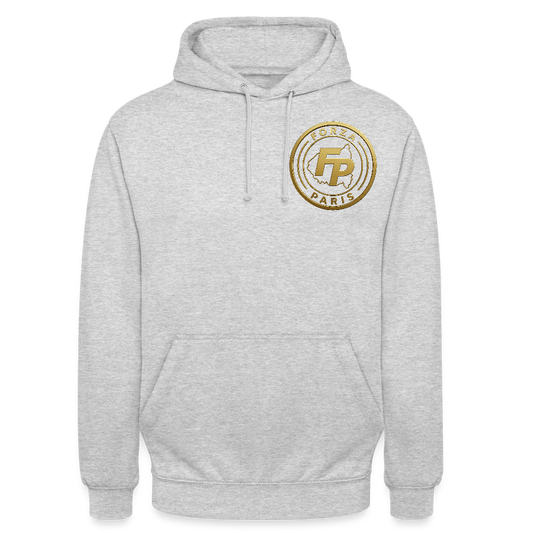 Sweat-shirt à capuche unisexe - gris clair chiné