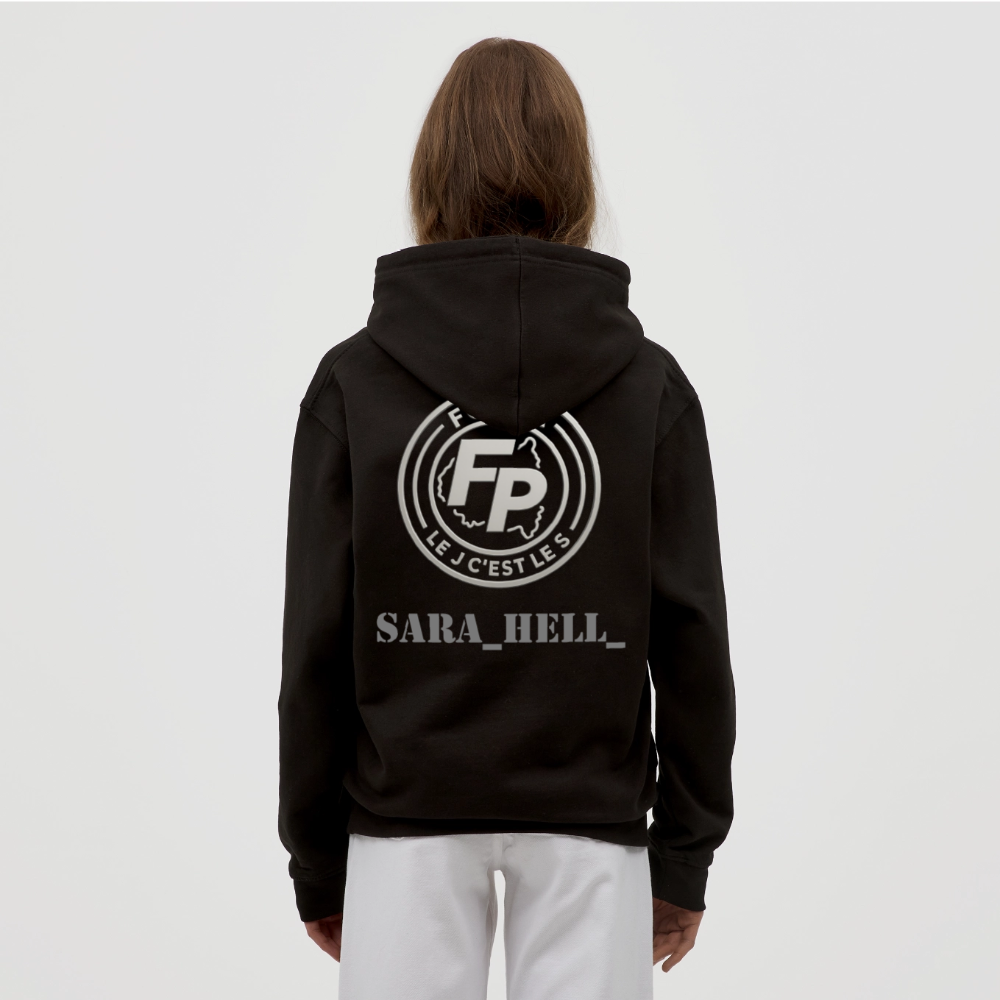 Sweat-shirt à capuche unisexe - noir