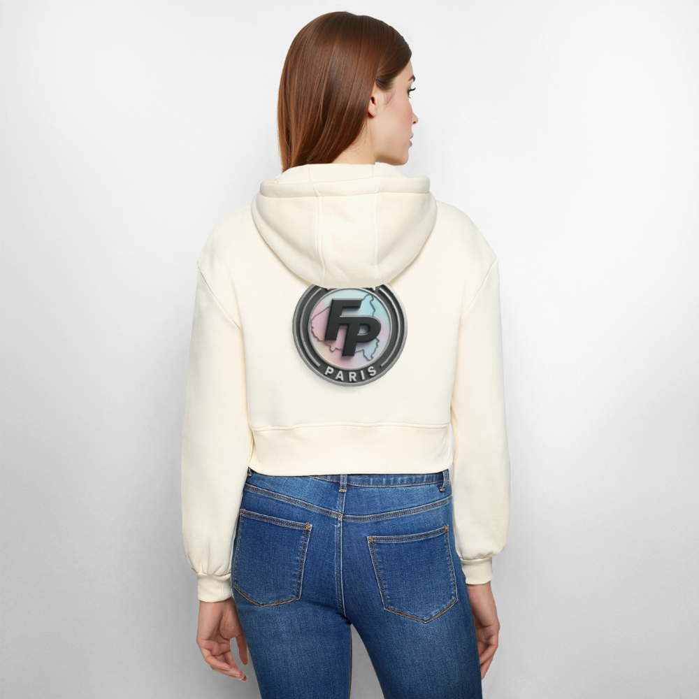 Veste à capuche courte oversize Femme - nature