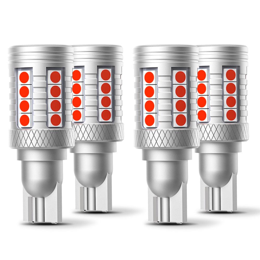 912 921 T15 W16W LED Strobe Flashing 3rd Brake Center High Mount Stop Light 20W 350% B3 Series | 2 Bulbs