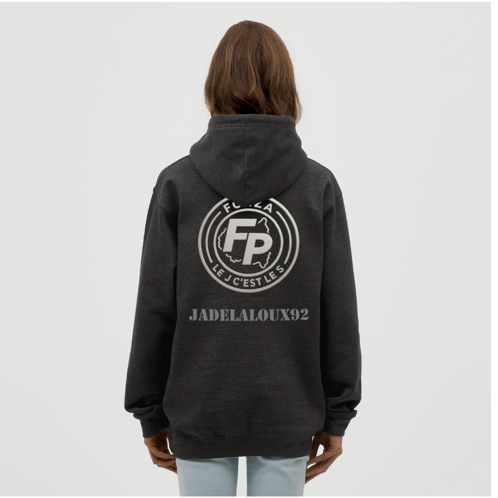 Sweat-shirt à capuche unisexe - charbon