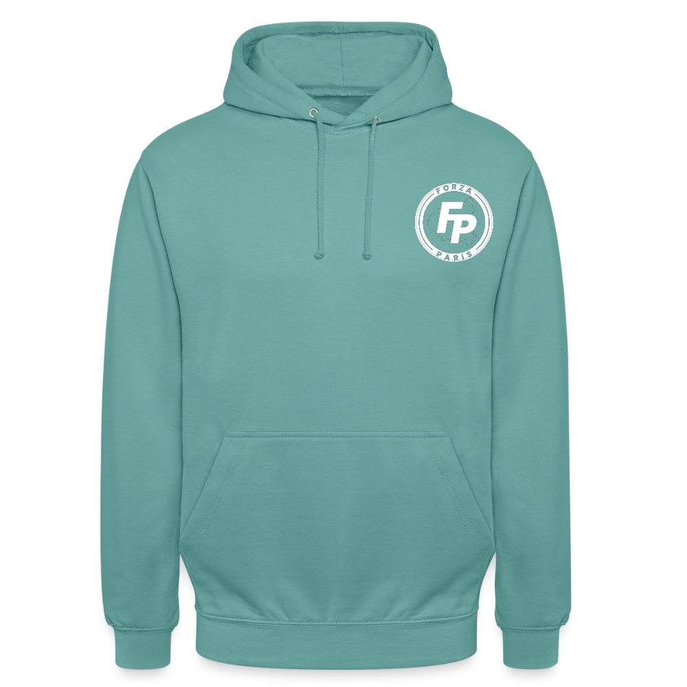 Sweat-shirt à capuche unisexe - turquoise pastel