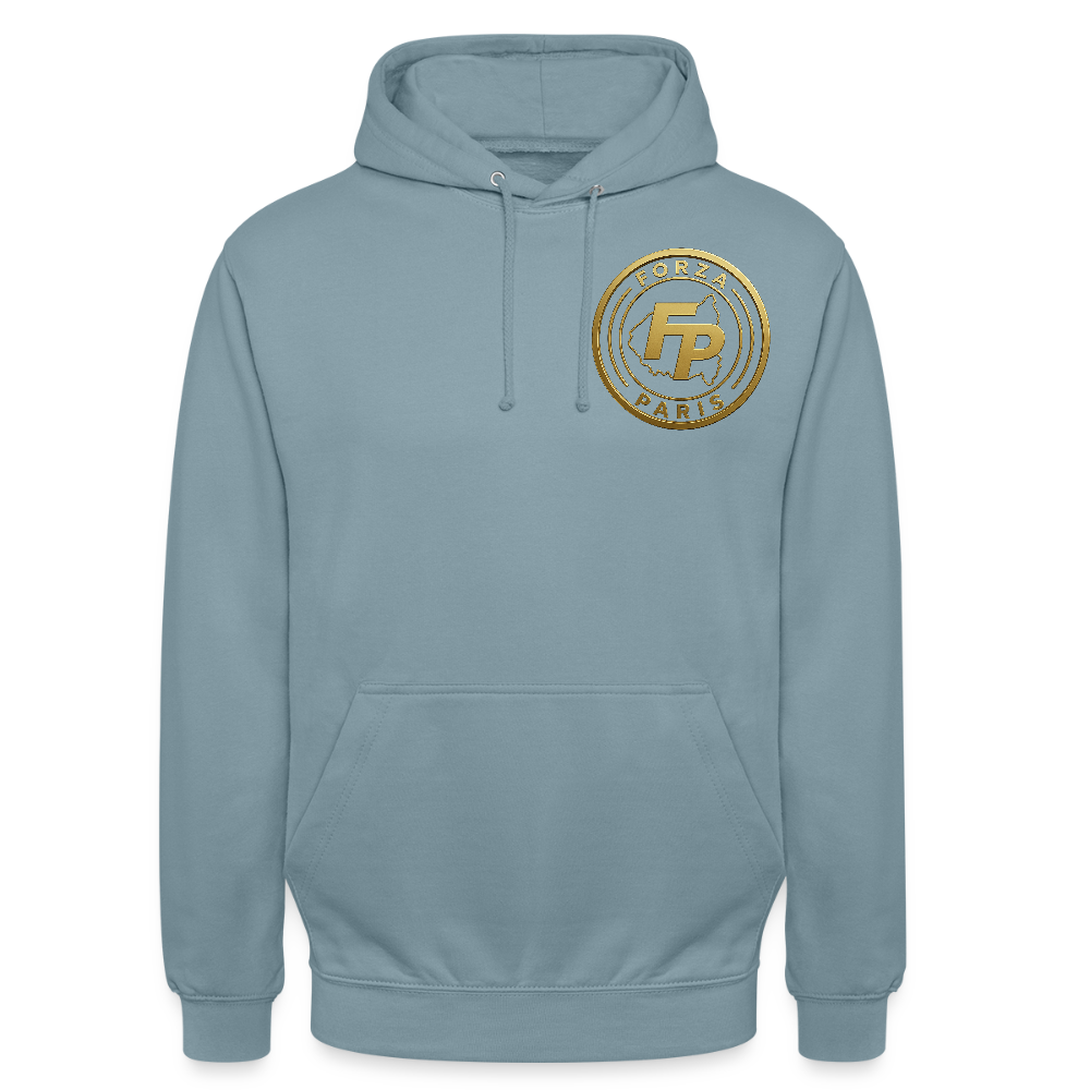 Sweat-shirt à capuche unisexe - bleu fumée