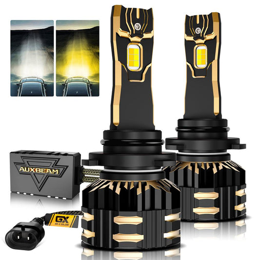9006/HB4 LED Bulb Fog Lights/Low Beam Lights 110W 25000LM GX Bi-Color Series High Power &amp; Brightness Dual Color Switchback | 2 bulbs