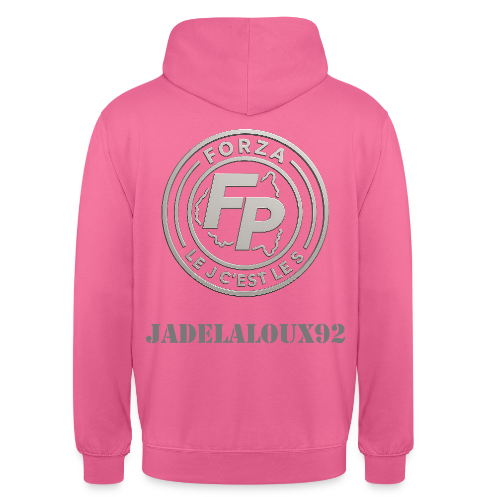 Sweat-shirt à capuche unisexe - rose