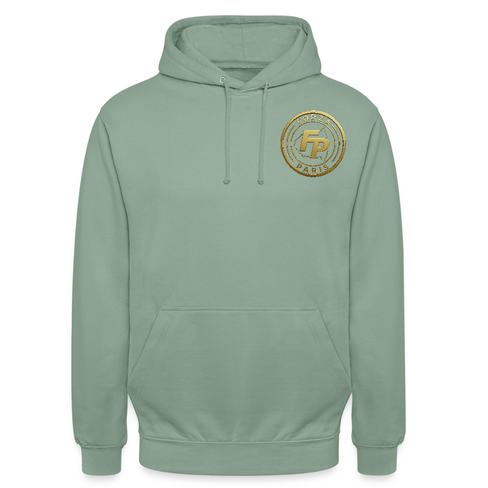Sweat-shirt à capuche unisexe - vert-de-gris
