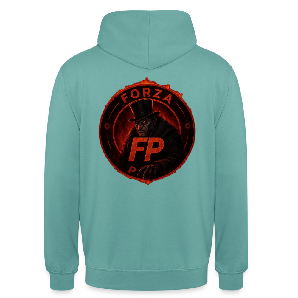 Sweat-shirt à capuche unisexe - turquoise pastel