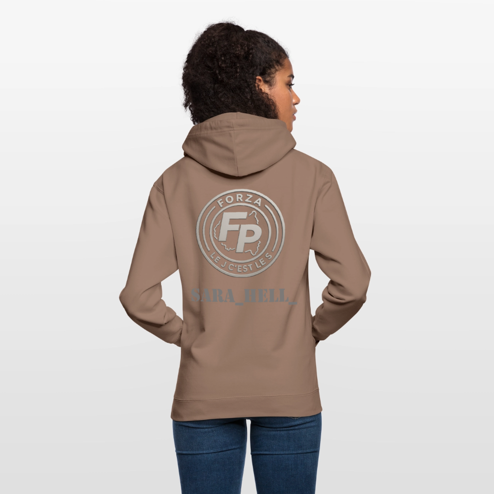 Sweat-shirt à capuche unisexe - moka